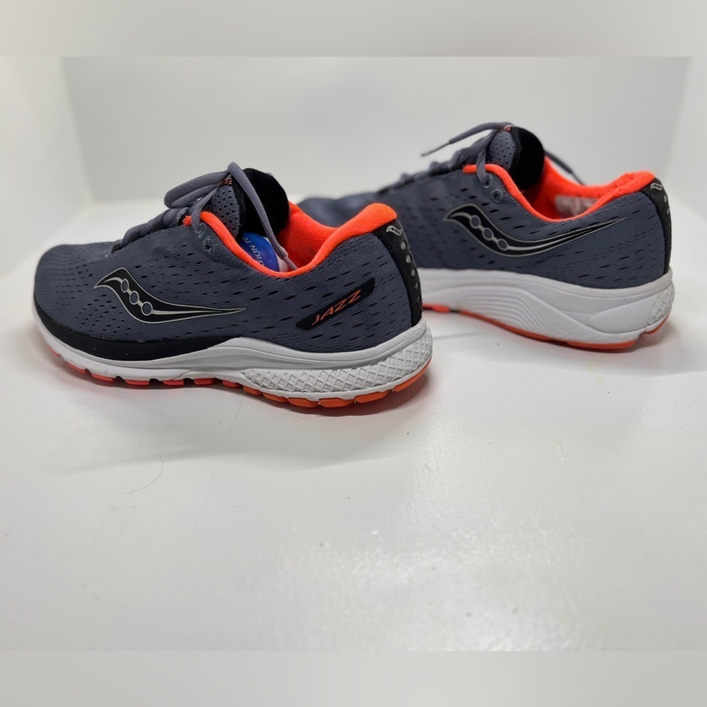 Saucony Jazz 20 Running Shoes Men’s Size 8 Gray Orange Athletic Trainer Sneakers - Picture 5 of 12